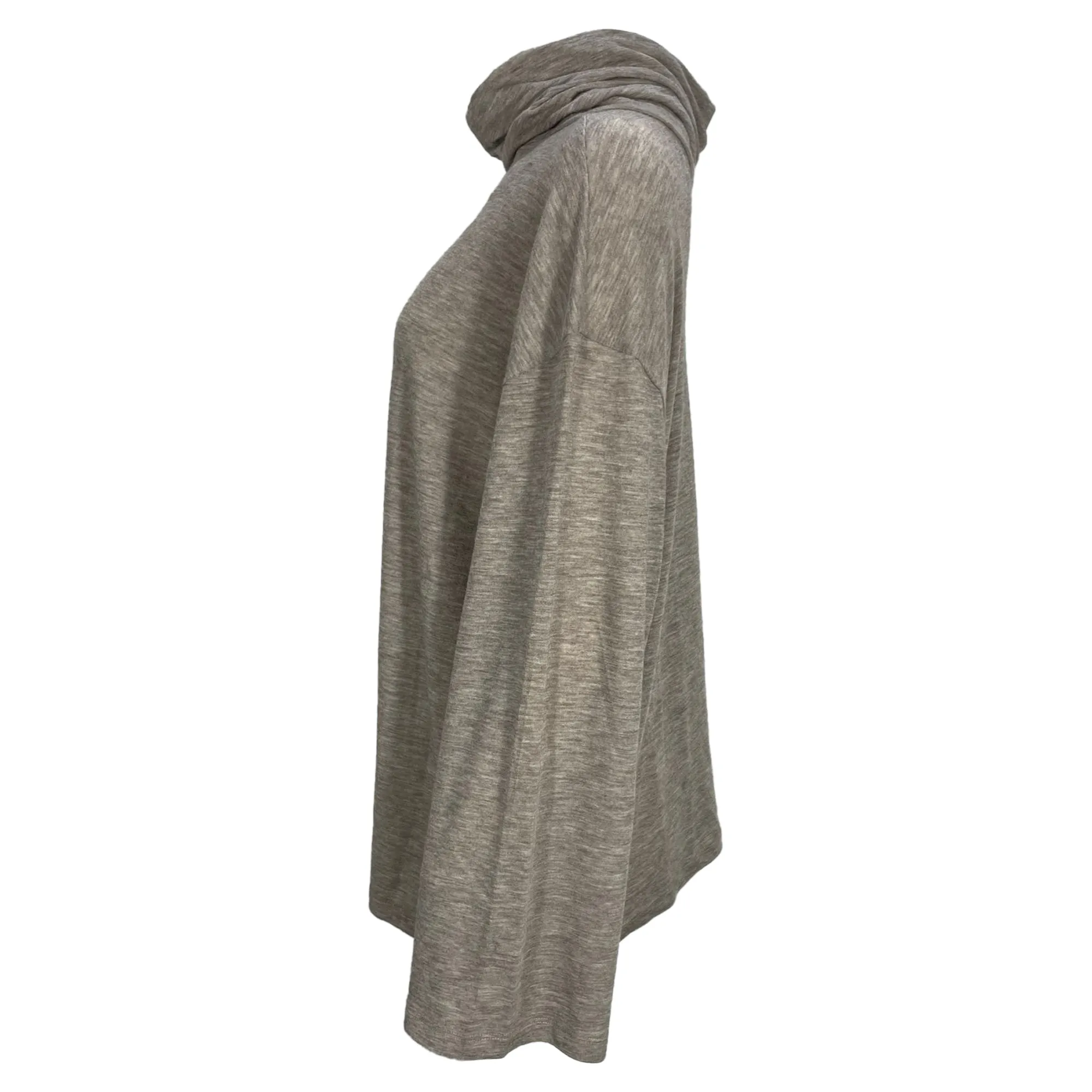The Row Turtleneck Sweater in Brown Cashmere
