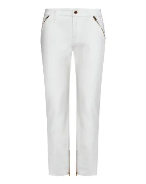 Tom Ford Womens Straight Leg Jeans In White