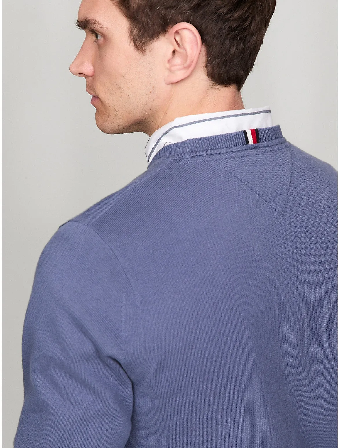Tommy Hilfiger Men's Flag Logo Crewneck Sweater