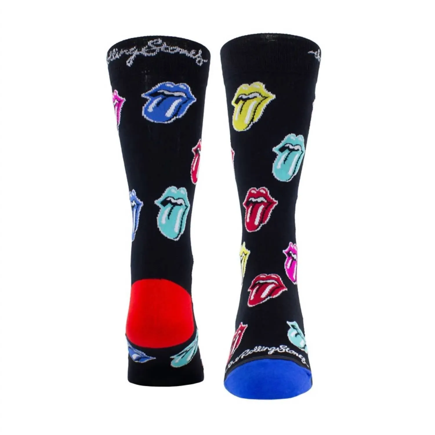 Unisex - The Rolling Stones Multi Color Tongues Socks In Black Multi