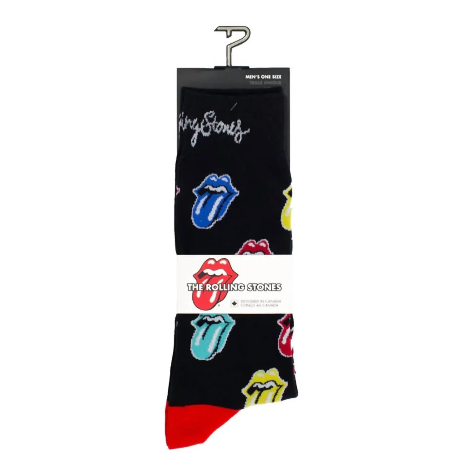 Unisex - The Rolling Stones Multi Color Tongues Socks In Black Multi