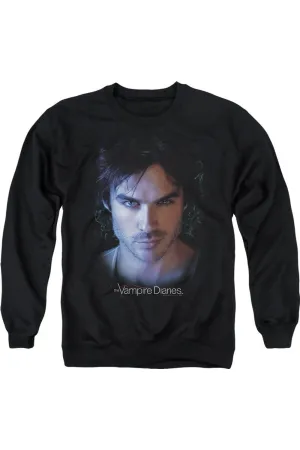Vampire Diaries Damon Adult Crewneck Sweatshirt
