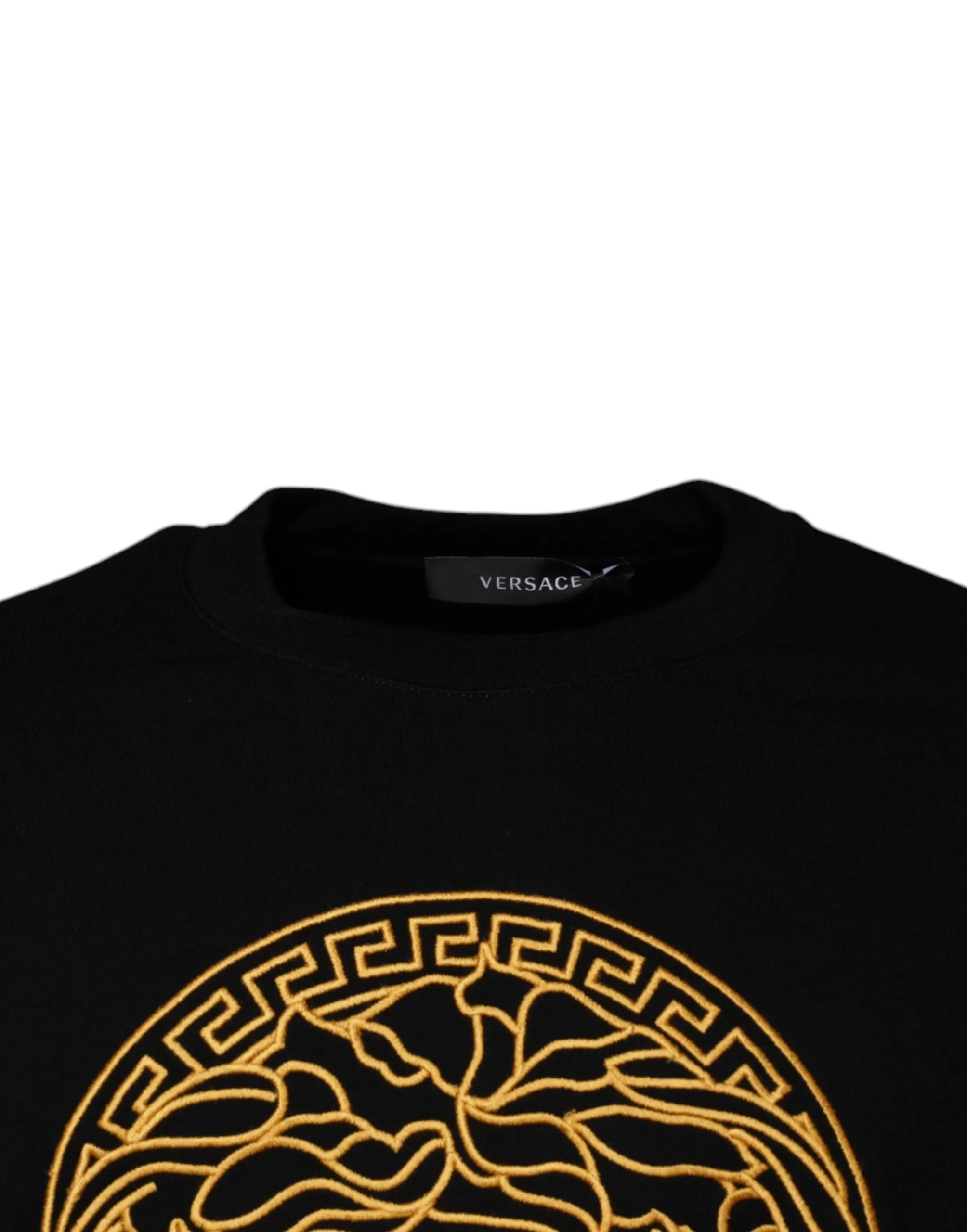 Versace Medusa Embroidery Crew Neck Pullover Men's Sweater