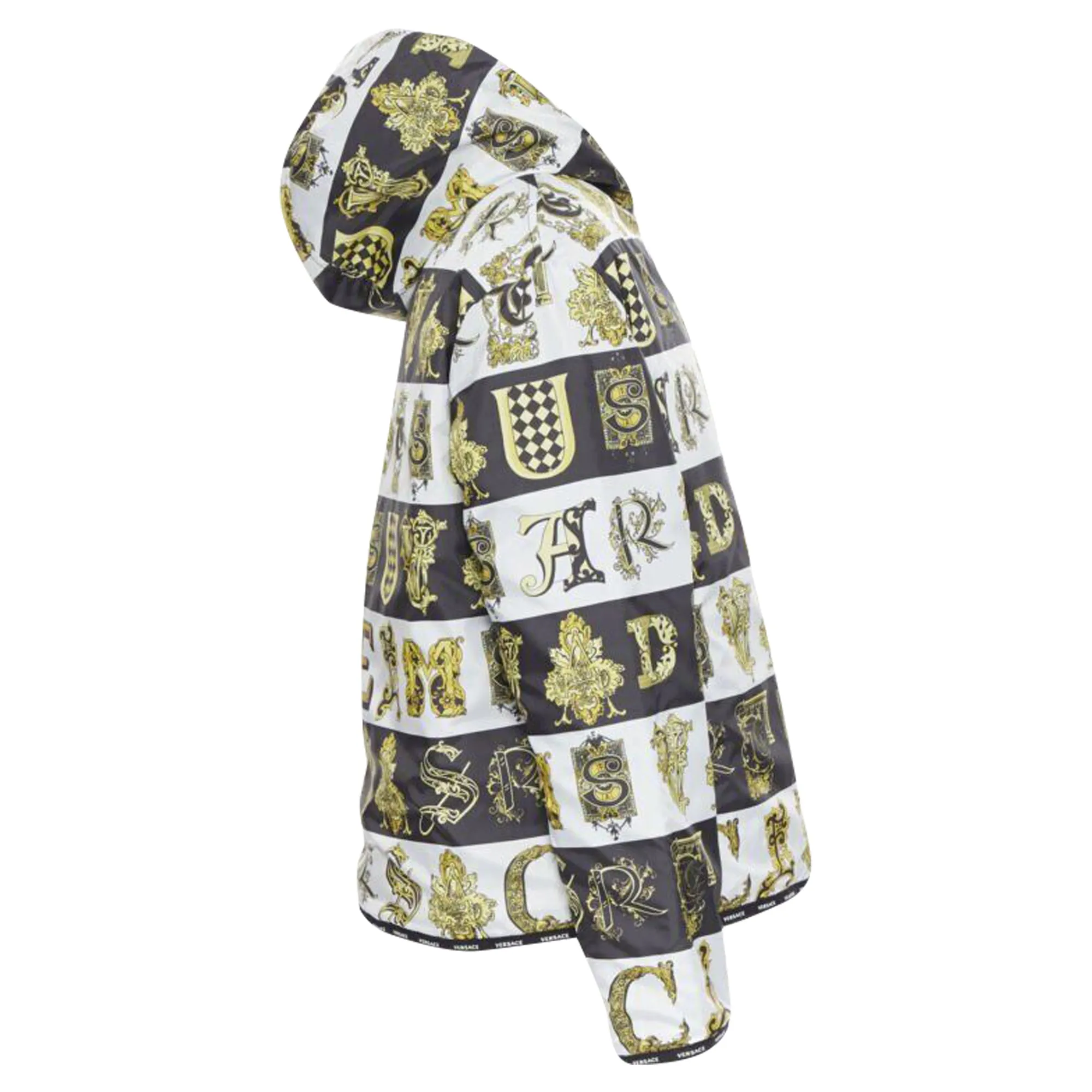 Versace Reversible Baroque Alphabet quilted jacket
