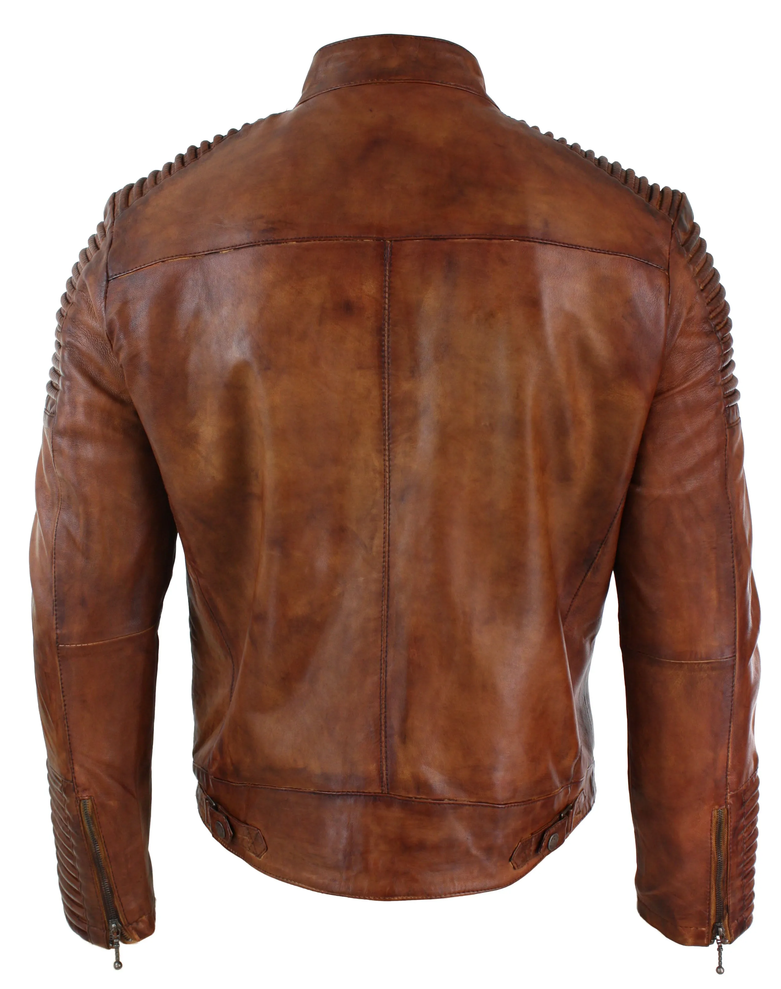 Vintage Leather Jacket Zipped