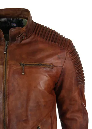 Vintage Leather Jacket Zipped