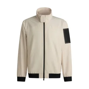 Water-repellent blouson jacket with mesh lining