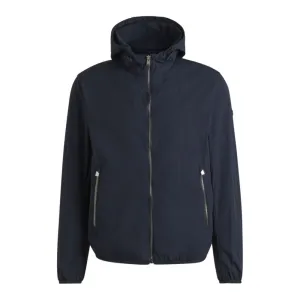 Water-repellent jacket in crinkle fabric with adjustable hood
