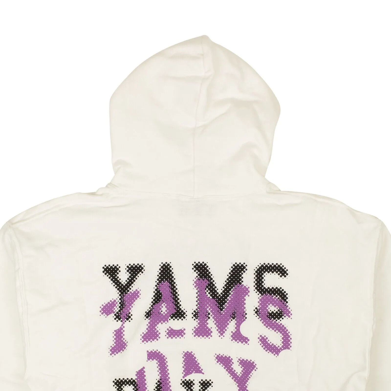 White YAMS DAY Icon Face Hoodie