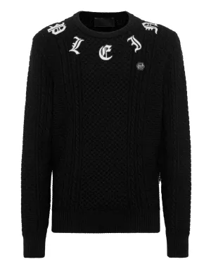 Wool &amp; Cashemere Pullover Round Neck LS