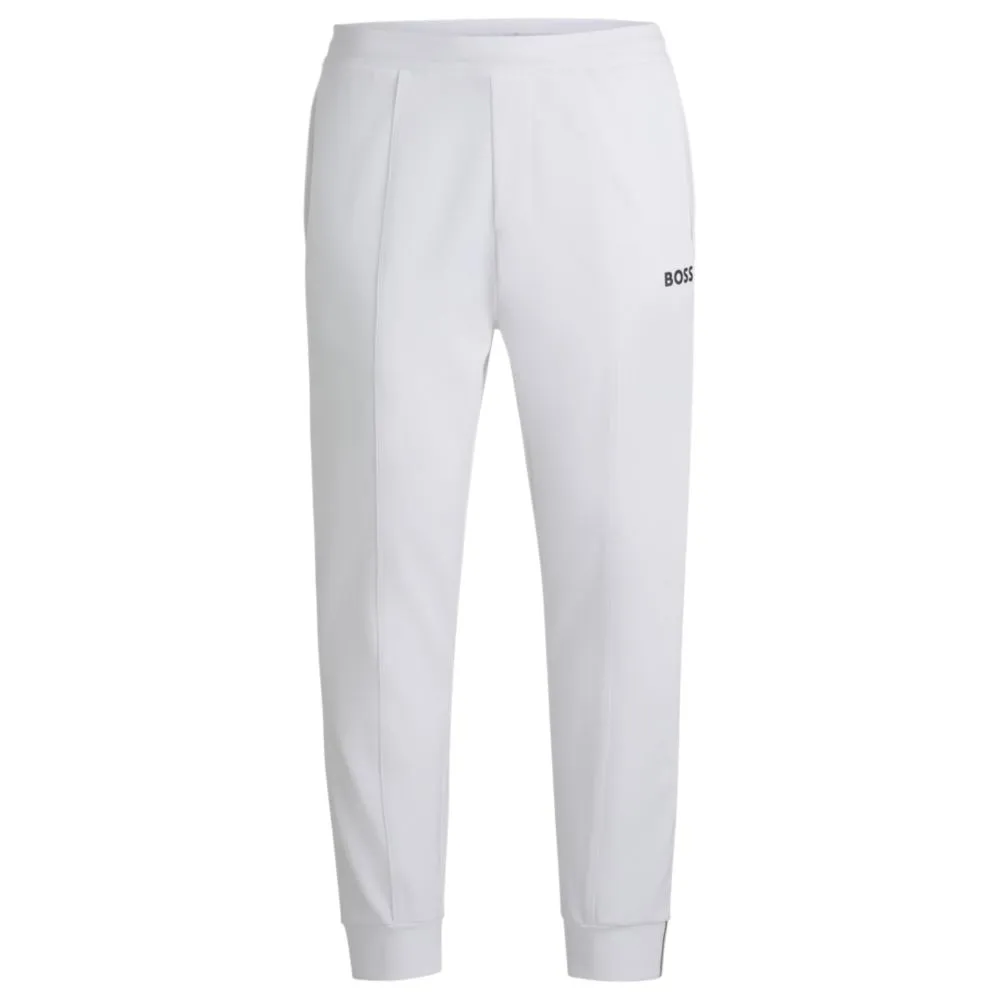 x Matteo Berrettini Regular-fit trousers in stretch gabardine with logo detail