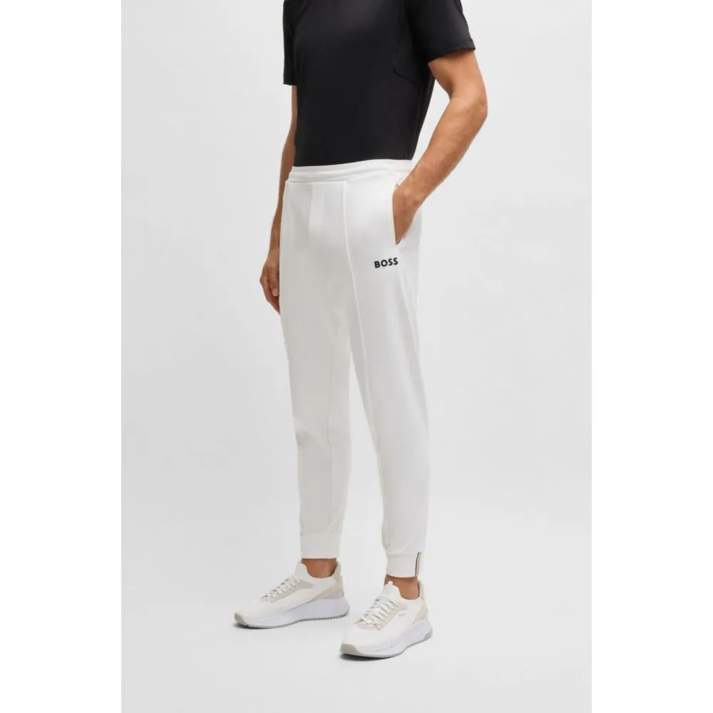 x Matteo Berrettini Regular-fit trousers in stretch gabardine with logo detail