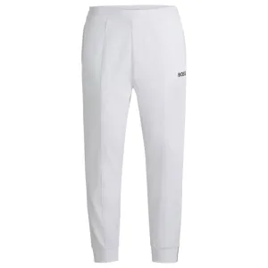 x Matteo Berrettini Regular-fit trousers in stretch gabardine with logo detail