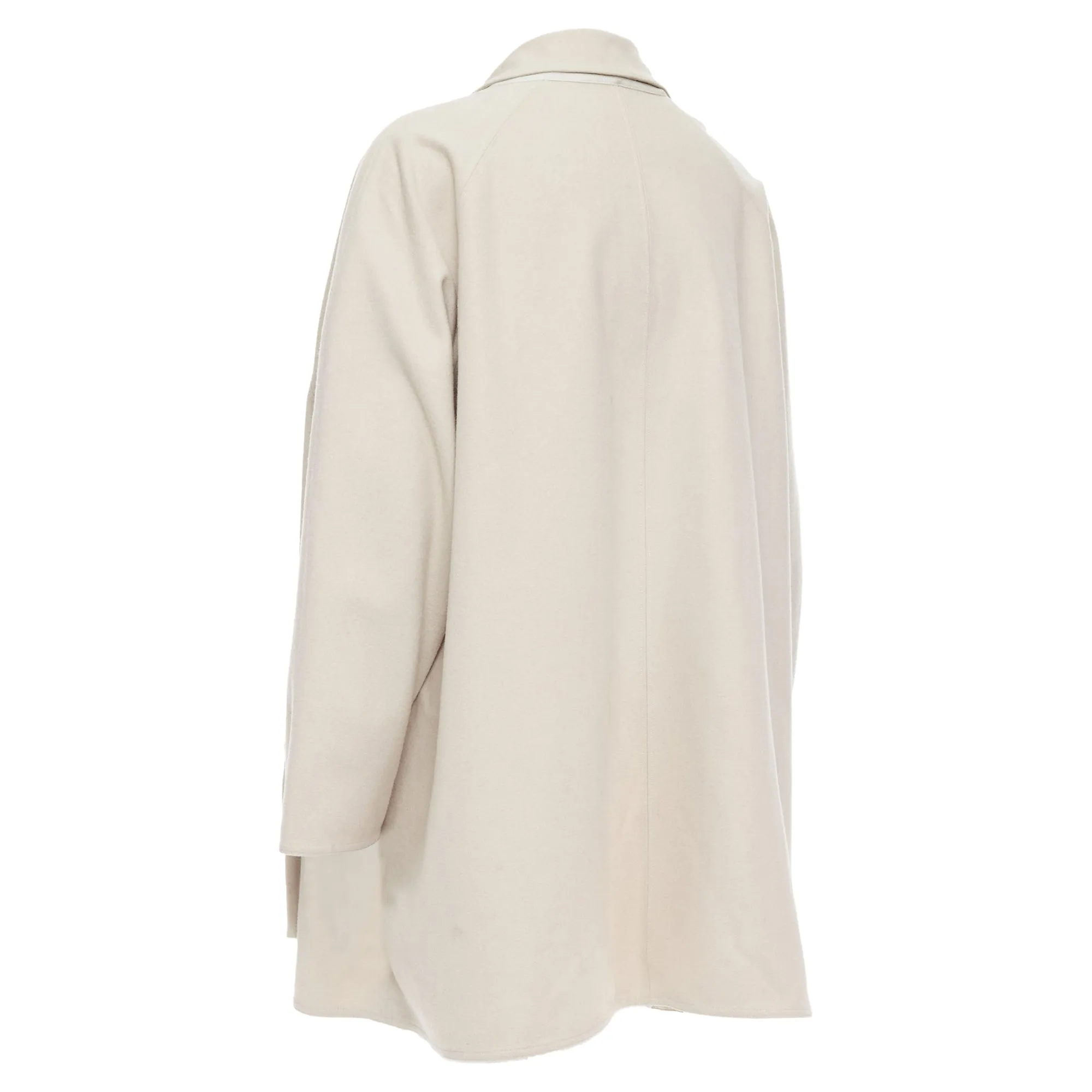 Yohji Yamamoto Wooly Pocketed Zip Up Boxy Coat