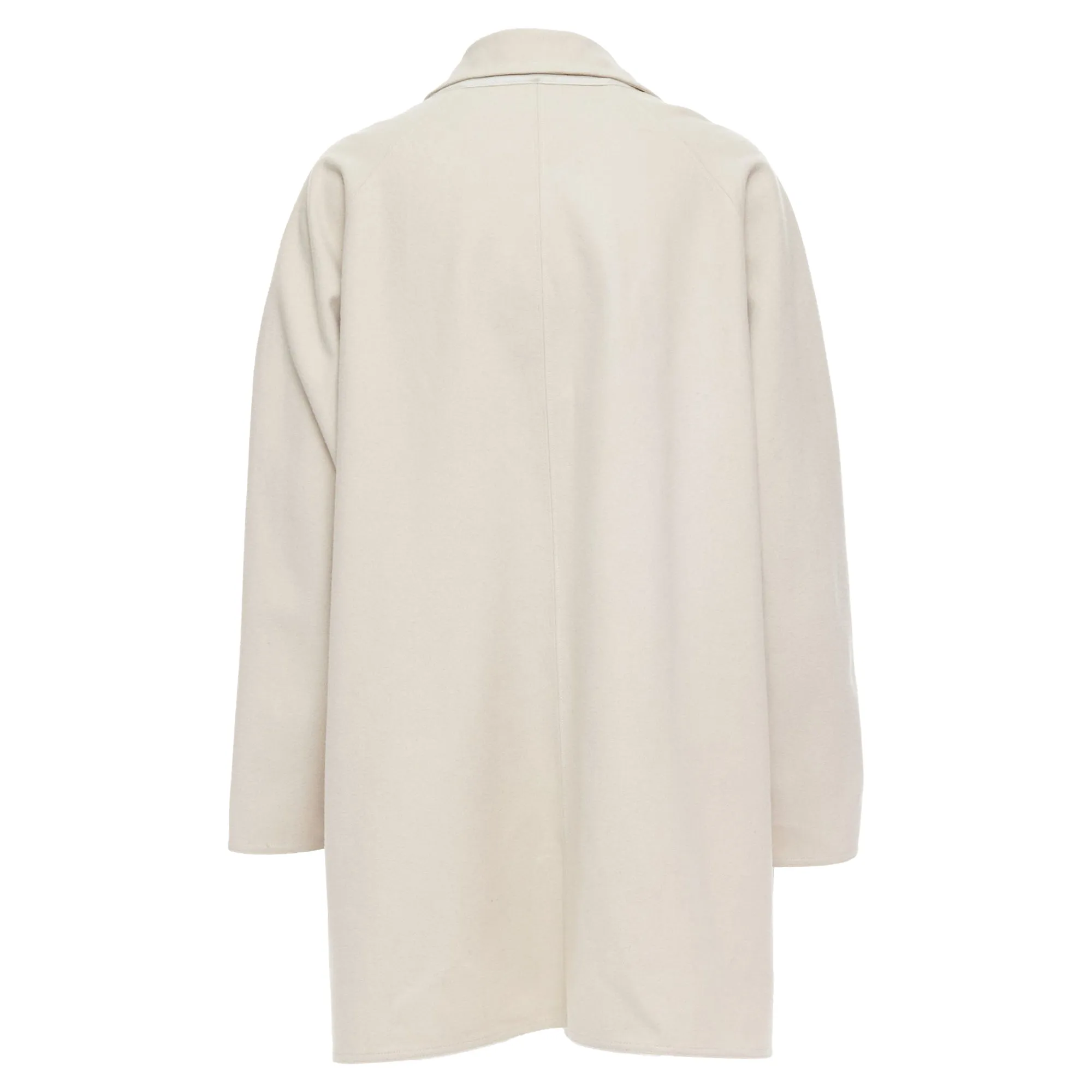 Yohji Yamamoto Wooly Pocketed Zip Up Boxy Coat