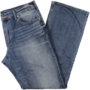 Zac Mens Relaxed Fit Contrast Stitching Straight Leg Pants