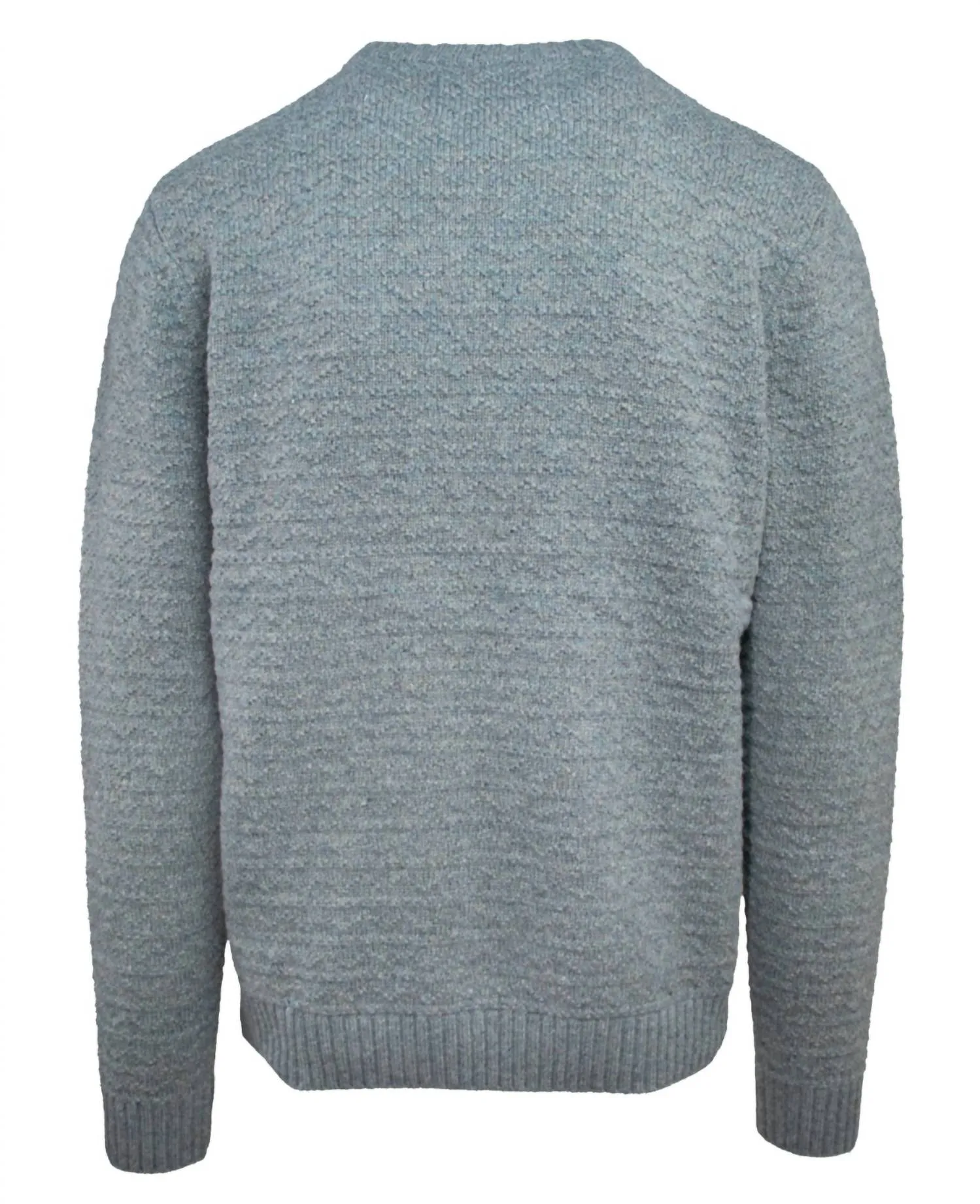 Zig Zag Knit Sweater In Sage