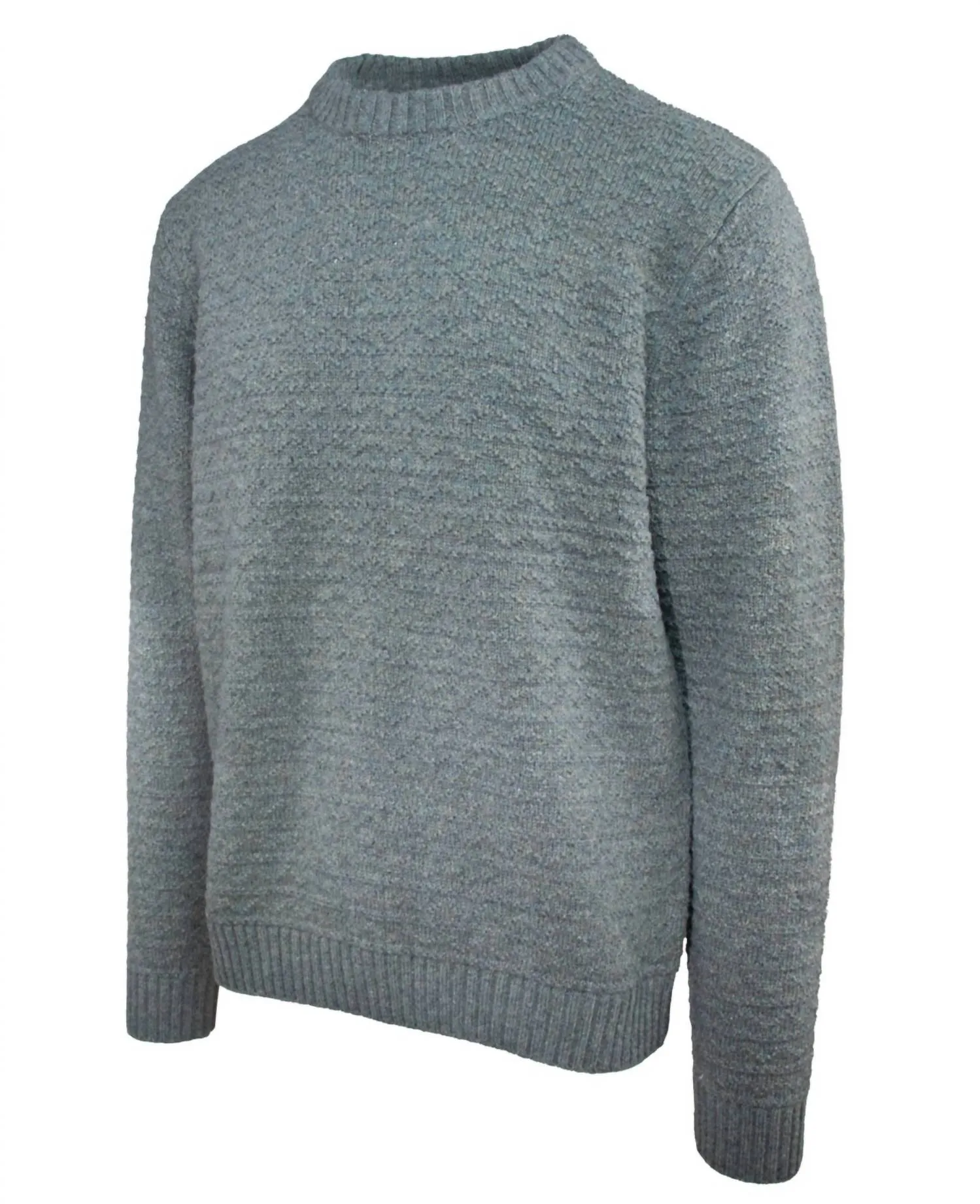 Zig Zag Knit Sweater In Sage