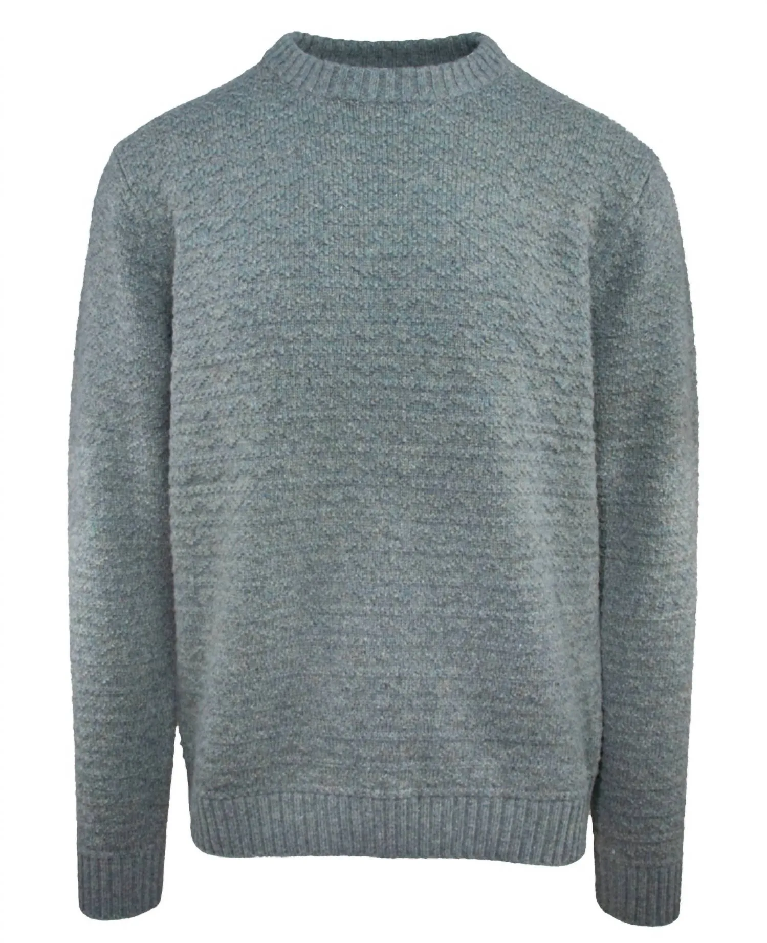 Zig Zag Knit Sweater In Sage